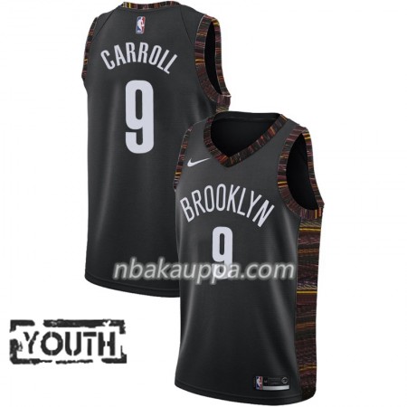 Brooklyn Nets DeMarre Carroll 9 2018-19 Nike City Edition Musta Pelipaidat Swingman - Lasten